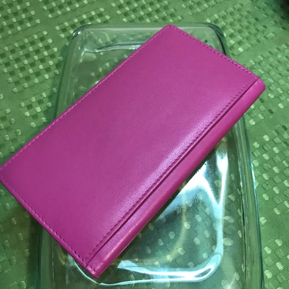 New GENUINE Leather checkbook cover wallet soft - Picture 2 of 3